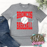 BRONCOS BASEBALL STRIPES