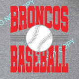 BRONCOS BASEBALL STRIPES