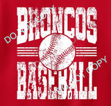 BRONCOS BASEBALL STRIPES