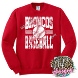 BRONCOS BASEBALL STRIPES