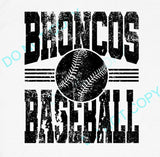 BRONCOS BASEBALL STRIPES