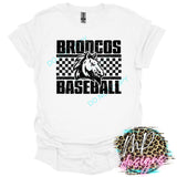 BRONCOS BASEBALL CHECKERED