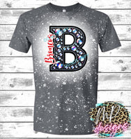 BRONCOS B FAUX RHINESTONE