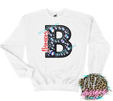 BRONCOS B FAUX RHINESTONE