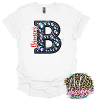 BRONCOS B FAUX RHINESTONE