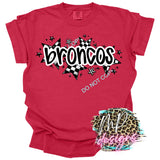 BRONCOS CHECKERED STARS