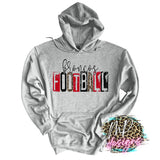 BRONCOS FOOTBALL GRUNGE RED LONG SLEEVE/SWEATSHIRT