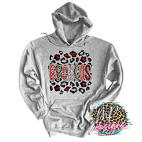 BRONCOS RED-SILVER LEOPARD LONG SLEEVE/SWEATSHIRT