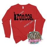 BRONCOS TYPOGRAPHY