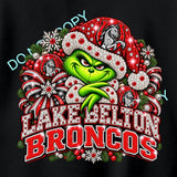 LB BRONCOS SPARKLY GRINCH