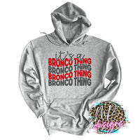 IT'S A BRONCO THING RED LONG SLEEVE/SWEATSHIRT