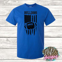 BULLDOGS FLAG FOOTBALL ROYAL T-SHIRT