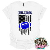 BULLDOGS FLAG FOOTBALL ROYAL T-SHIRT