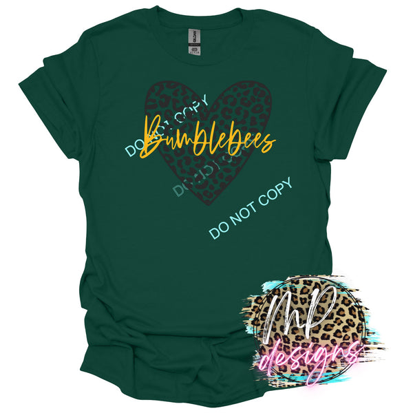 BUMBLEBEES HEART LEOPARD