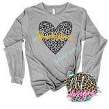 BUMBLEBEES HEART LEOPARD