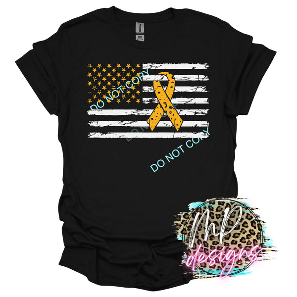 CHILDHOOD CANCER AWARENESS FLAG