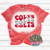 COLTS WAVY RETRO RED T-SHIRT