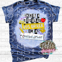 COOL BUS DRIVER BLEACHED T-SHIRT