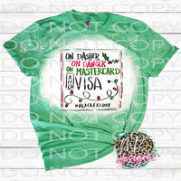 DASHER DANCER MASTERCARD & VISA