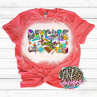 DAYCARE TEACHER BLEACHED T-SHIRT