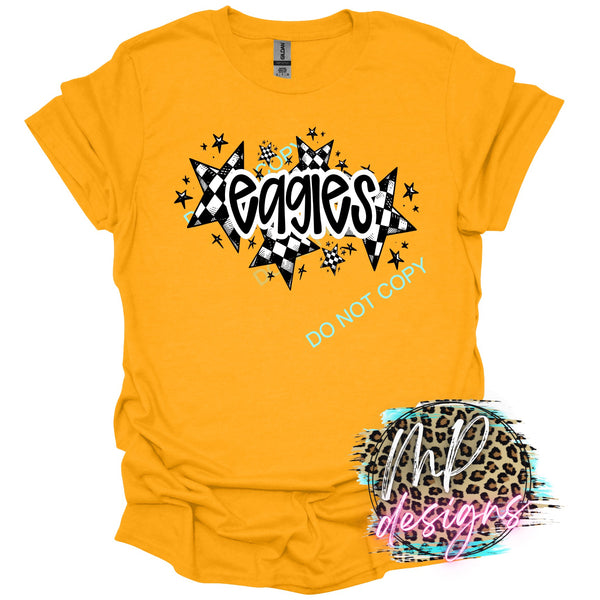 EAGLES CHECKERED STARS