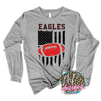 EAGLES FLAG FOOTBALL RED LONG SLEEVE/SWEATSHIRT