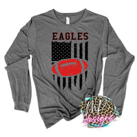 EAGLES FLAG FOOTBALL RED LONG SLEEVE/SWEATSHIRT