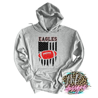 EAGLES FLAG FOOTBALL RED LONG SLEEVE/SWEATSHIRT