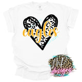 EAGLES GOLD HEART LEOPARD