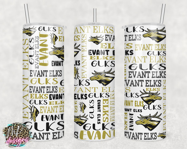 EVANT ELKS 20 OZ TUMBLER