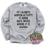 FAVORITE WINTER ACTIVITY
