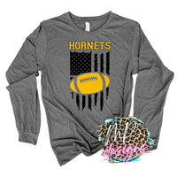 HORNETS FLAG FOOTBALL GOLD LONG SLEEVE/SWEATSHIRT