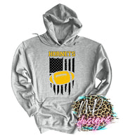 HORNETS FLAG FOOTBALL GOLD LONG SLEEVE/SWEATSHIRT