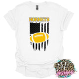 HORNETS FLAG FOOTBALL GOLD T-SHIRT