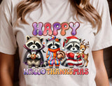 HAPPY HALLOTHANKSMAS RACCOON