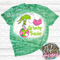 GRINCHY CUSTOM ORNAMENT
