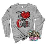 I LOVE MY COLTS RED LONG SLEEVE/SWEATSHIRT