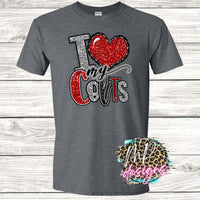 I LOVE MY COLTS RED T-SHIRT