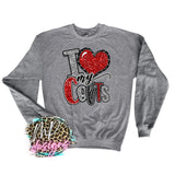 I LOVE MY COLTS RED LONG SLEEVE/SWEATSHIRT