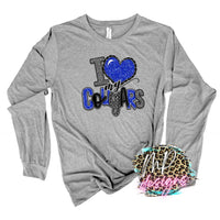 I LOVE MY COUGARS ROYAL LONG SLEEVE/SWEATSHIRT