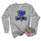 I LOVE MY COUGARS ROYAL LONG SLEEVE/SWEATSHIRT