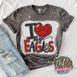 I LOVE MY EAGLES RED