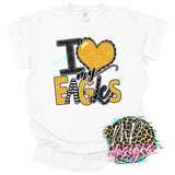 I LOVE MY EAGLES GOLD