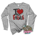 I LOVE MY EAGLES RED