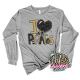 I LOVE MY PIRATES GOLD LONG SLEEVE/SWEATSHIRT
