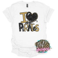 I LOVE MY PIRATES GOLD T-SHIRT