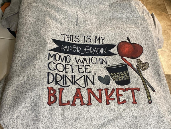 TEACHER PAPER GRADIN BLANKET