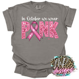 BREAST CANCER AWARENESS FAUX EMBROIDERY