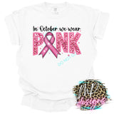 BREAST CANCER AWARENESS FAUX EMBROIDERY