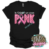 BREAST CANCER AWARENESS FAUX EMBROIDERY